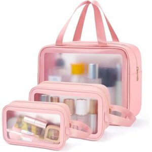 toiletry bagsclear wash bag partially transparent toiletries bags waterproof makeup bags with zipper 149.4